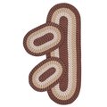 Better Trends Better Trends SS-3PCB2472BRWS 24 x 72 in. Reversible Country Braid Rug Set - Brown Stripe- 3 Piece SS-3PCB2472BRWS